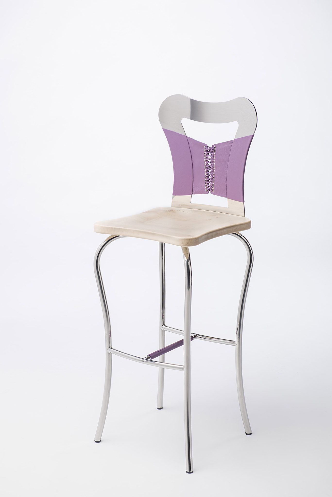 chaise design inox