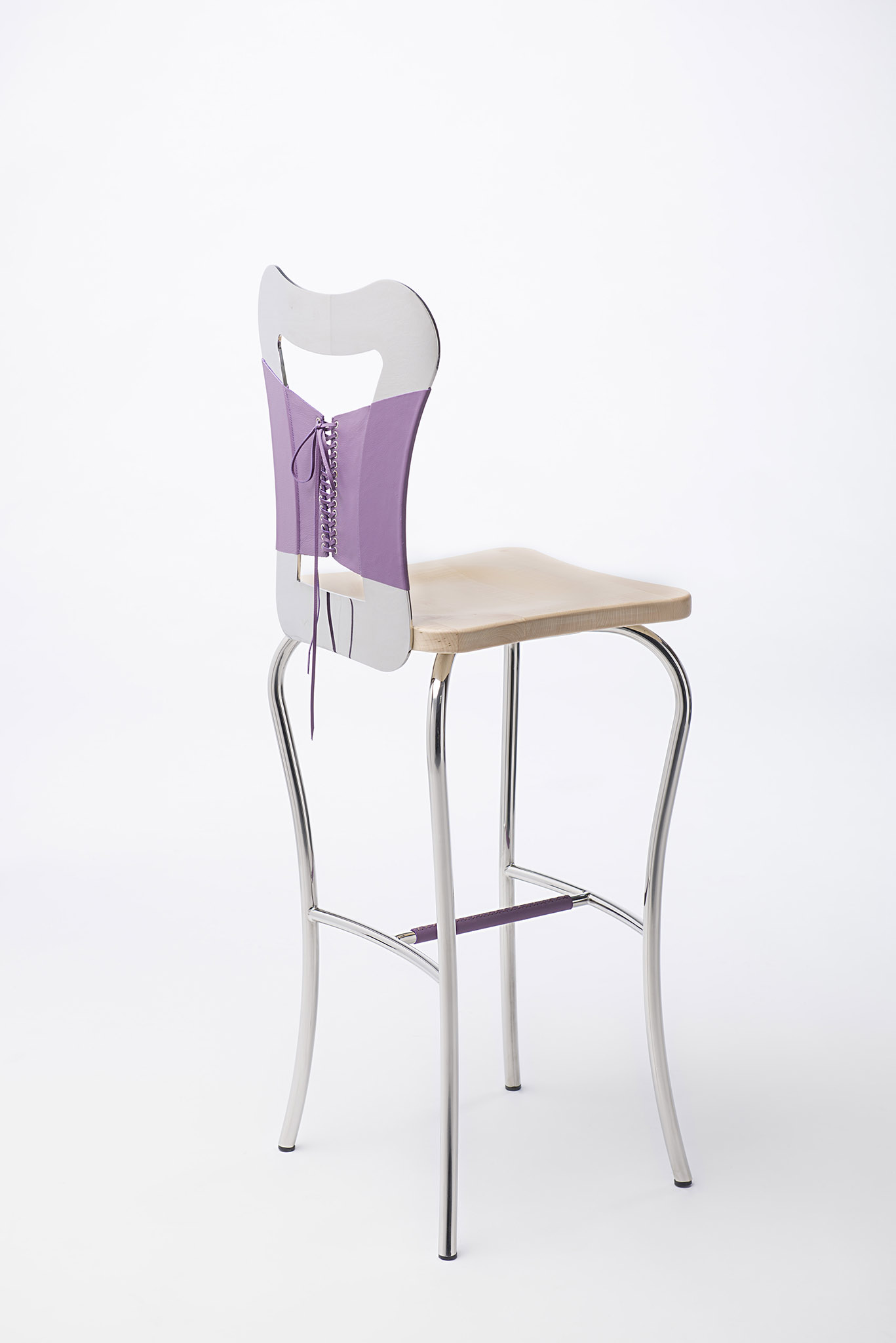 chaise design inox