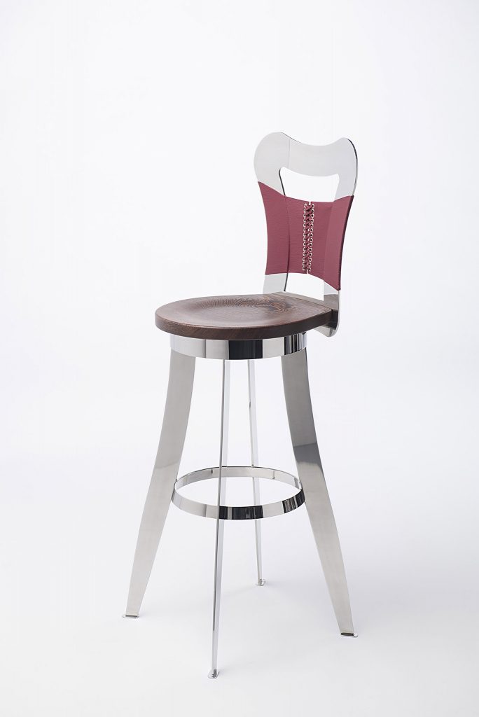 chaise inox design Francaise